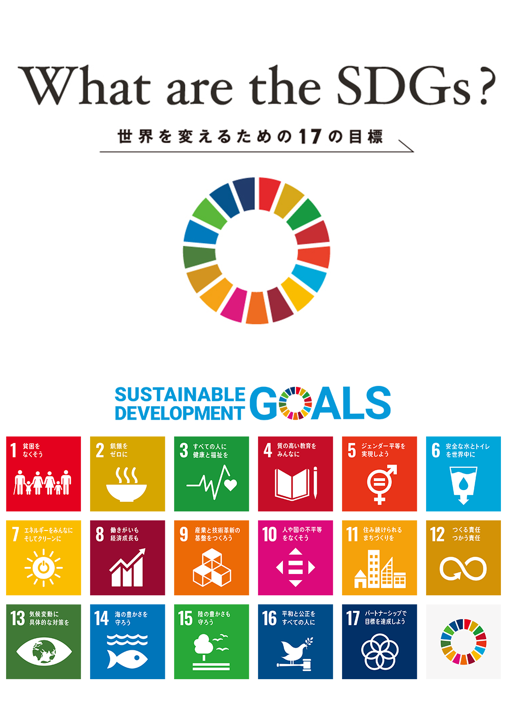 2030年にゴールを目指す、“SDGs”とは？