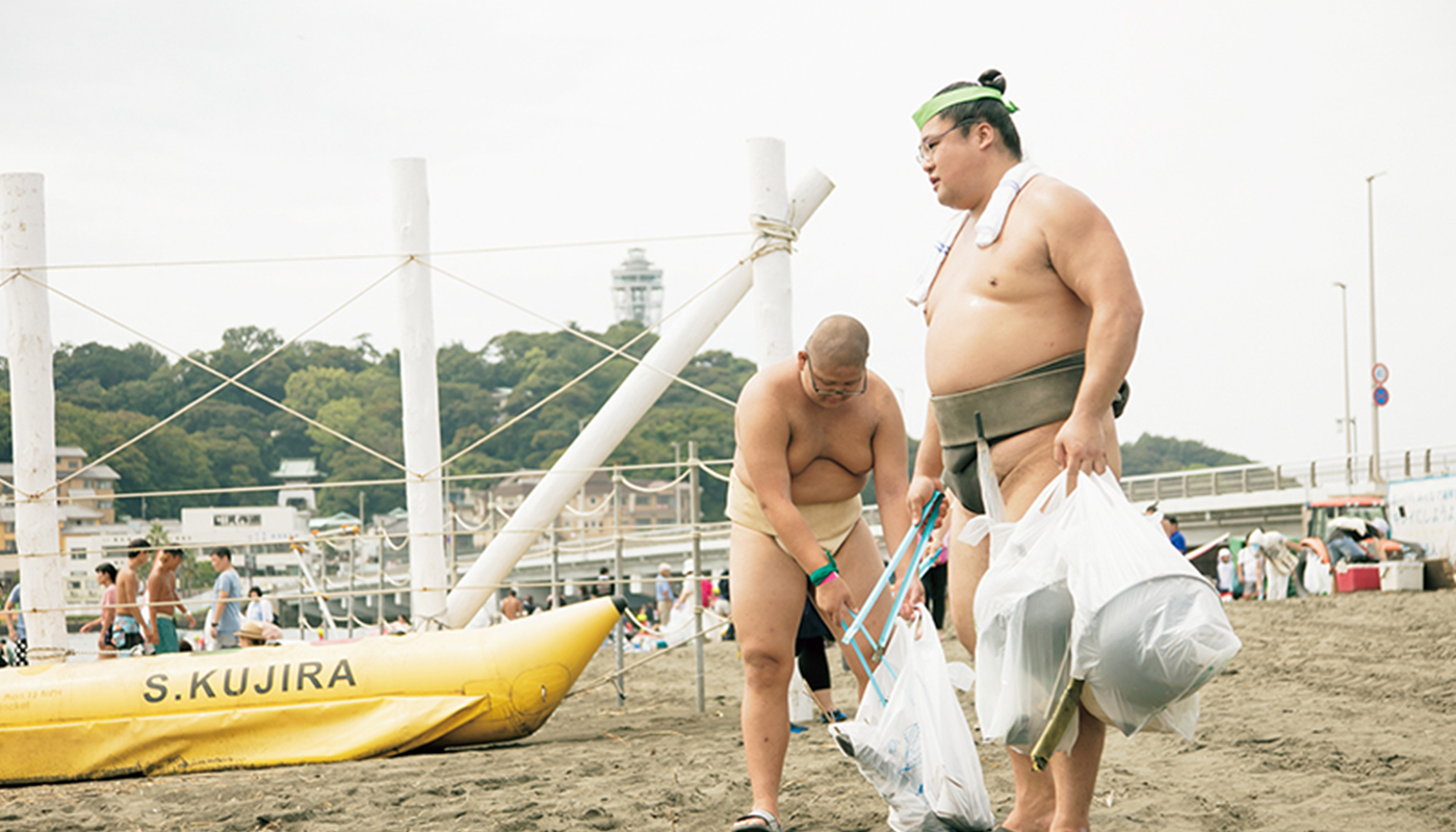 “ビーチで大相撲”も！「日本一楽しいごみ拾い」実況ルポ